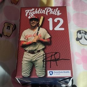 Rhys Hoskins signed bobble head